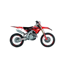 BLACKBIRD КОМПЛЕКТ НАЛІПОК (OKLEIN) + ПОКРИВКА/ПОКРИВКА NA СИДІННЯ HONDA CRF 250 '22-'23, CRF 450 '21-'22, DREAM 4 КОЛІР ЧЕРВОНИЙ/ЧОРНИЙ