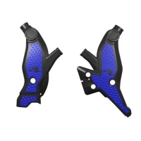 RACETECH (RTECH) 2024/07 КРИШКИ РАМИ (КОМПЛЕКТ) T7 REVOLUTION YAMAHA TENERE 700 '19-'24 КОЛІР ЧОРНИЙ - СИНІЙ