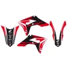 BLACKBIRD КОМПЛЕКТ НАЛІПОК (OKLEIN) + ПОКРИВКА\/ПОКРИВКА NA СИДІННЯ HONDA CRF 250 '22-'23, CRF 450 '21-'22, DREAM 4 КОЛІР ЧЕРВОНИЙ\/ЧОРНИЙ - зображення 3