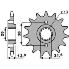 ПЕРЕДНЯ ЗІРКА PBR CHT 511 14 18NC (LANC. 520)