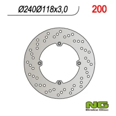 NG ДИСК ТОРМОЗНИЙ ПЕРІД HONDA XL 600R (83-87), CR 125 (85-88), CR 500 (88) (240X118X3)