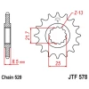 ПЕРЕДНЯ ЗІРКА JR CHT 585 14 KAWASAKI ZX-6R\/RR '07-17, YAMAHA XTZ 750 '90-'98 (58514JT) (LANC. 520) (-2) - зображення 1