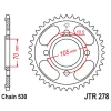 ЗАДНЯ ЗІРКА JR 278 34 HONDA CB 250 '73-77',CJ 250 '76-79', CB 360\/400 '75-79' (27834JT) (LANC.530) - зображення 1