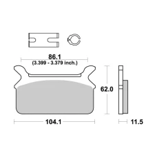 SBS BRAKEPADS КЕРАМІЧНІ