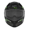 NOX ШОЛОМ INTEGRALNY (ПОВНИЙ FACE) Z БЛЕНДА N401 ZUMBI КОЛІР CZARNY\/ZIELONY FLUO МАТОВА РОЗМІР L - зображення 2