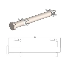 MOTO-MASTER СТЕРЖЕНЬ (ВІШАЛКА) КОЛОДОК ТОРМОЗНИХ ПЕРІД KTM 85 SX '21-, FREERIDE E-XC '21-, GASGAS MC 85 '21-, HUSQVARNA TC 85 '21-