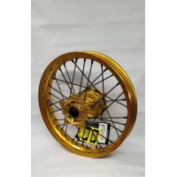 REX WHEELS (EXCEL) КОМПЛЕКТНИЙ КОЛЕСО ЗАД 18 ЦІЛІ 18 X 2.50 (КІЛЬЦЕ EXCEL) YAMAHA XTZ 700 TENERE (690) '20-, ЗОЛОТА КІЛЬЦЕ / ЧОРНІ СПИЦІ / ЗОЛОТА СТУПИЦЯ / ЧОРНІ NYPLE (ПІД ЗАМОВЛЕННЯ)