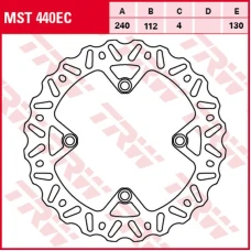 TRW LUCAS ZF ДИСК ТОРМОЗНИЙ ЗАД HUSQVARNA CR/WR 125, TE/TC/TXC 250, TE 310/449/511, TXC 511 '11-'13, TE 610 '05-'10, TE 630 '10-'12 (240X112X4MM) WAVE