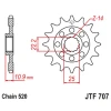 ПЕРЕДНЯ ЗІРКА JR CHT 2145 17 APRILIA 450\/550 RXV-SXV 06-12 (214517JT) (LANC.520) ПІД ЗАМОВЛЕННЯ - зображення 1