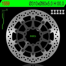 NG ДИСК ТОРМОЗНИЙ ПЕРІД KAWASAKI Z 1000 ABS 15-17, Z 1000 15-17, ZX6R 13-17, Z800 12-18, GTR 1400 07-18, ZZR 1400 06-18 (310X80X5MM) PLYWAJACA