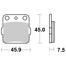 SBS BRAKEPADS КАРБОНОВОГО СРІБНИЙ