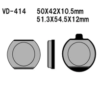 VESRAH КОЛОДКИ ДИСКОВІ ТОРМОЗНІ KH33 KAWASAKI Z400/650/750/1000, KZ900 76-77 - ZASTAPIONE PRZEZ SD-414 (MADE IN JAPAN)
