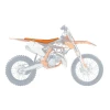 BLACKBIRD ПОКРИВКА\/ПОКРИВКА NA СИДІННЯ KTM SX 85 '18-'23 DOUBLE GRIP 3 КОЛІР ОРАНЖЕВИЙ\/ЧОРНИЙ - зображення 2