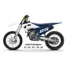 UFO 2025/04 КОМПЛЕКТ ПЛАСТІКОВ (ПОВНИЙ KIT) Z OSLONAMI ТЕЛЕСКОПІЧНИЙ (АМОРТИЗАТОРІВ) HUSQVARNA TC 125 / 150 / 250 / 300 '25, TX 300 '25-, FC 250 / 350 / 450 '25-, FX 350 / 450 '25-, КОЛІР БІЛИЙ / GRANATOWY