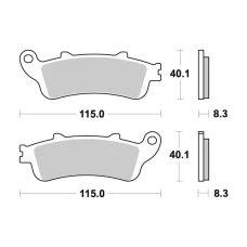 SBS BRAKEPADS SINTERED