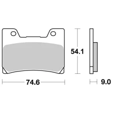 SBS BRAKEPADS SINTERED