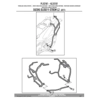 KAPPA СТЕЛАЖ KUFROW БОКОВИХ MONOKEY SIDE SUZUKI DL 650 V-STROM (11-16)