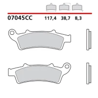 BREMBO 2026/06 КОЛОДКИ ДИСКОВІ ТОРМОЗНІ KH324 ROAD / SCOOTER КАРБОН CERAMIC CC (POLMETALICZNE) (ECE R90)