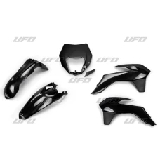 UFO КОМПЛЕКТ ПЛАСТІКОВ KTM EXC/EXCF '14-'16 Z ЗАХИСТ ФАРИ КОЛІР ЧОРНИЙ  (KT524E001)