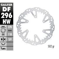 GALFER ДИСК ТОРМОЗНИЙ ПЕРІД YAMAHA YZ 125 '22-'24; YZ 250 '22-'24; YZ 250F '21-'24; YZ 450F '20-'24; WR 250F '17-'24; WR 450F '20-'24 (270X118X3MM) SHARK ENDURO MX
