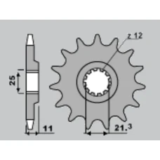 ПЕРЕДНЯ ЗІРКА CHT 7287 16 HUSQVARNA 250/300/310/350/360/400/410/450/510/511/530/570/610/630 (A4250824160)