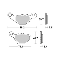 SBS BRAKEPADS КАРБОНОВОГО СРІБНИЙ