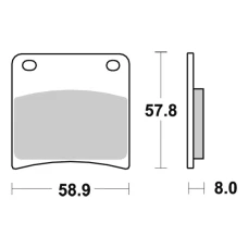 SBS BRAKEPADS SINTERED ЗАДНЬОЇ
