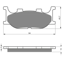 GOLDFREN ТОРМОЗНИЙ КОЛОДКИ 099 КЕРАМІЧНІ КАРБОНОВОГО AD