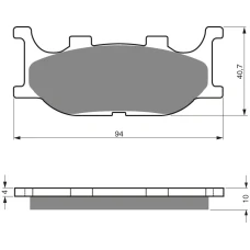 GOLDFREN ТОРМОЗНИЙ КОЛОДКИ 099 КЕРАМІЧНІ КАРБОНОВОГО AD