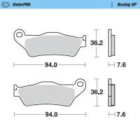 MOTO-MASTER BRAKEPADS KTM: 125-200-250-300-350--440-500, ВСІ SX EXC BREMBO