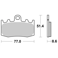 SBS BRAKEPADS SINTERED