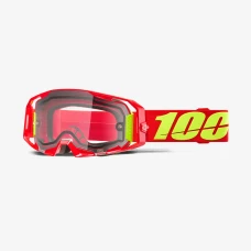 100 ПРОЦЕНТ ОКУЛЯРИ ARMATIC ENDURO MOTO DUAL PANE RED - ЧИСТИЙ LENS - КОЛІР ЧЕРВОНИЙ - СКЛО PRZEZROCZYSTA