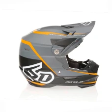 6D HELMETS ШОЛОМ CROSS/ENDURO МОДЕЛЬ ATR-2 ALPHA NEON ПОМАРАНЧЕВИЙ КОЛІР КОЛІР CZARNY/SZARY/POMARANCZOWY/BIALY РОЗМІР L ( 58 - 59 CM )