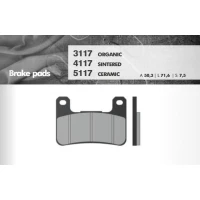 BRENTA КОЛОДКИ ДИСКОВІ ТОРМОЗНІ KH379 SUZUKI GSXR/VZR/M1800, KAWASAKI ZX10/Z1000, ПЕРІД (FT 3117)