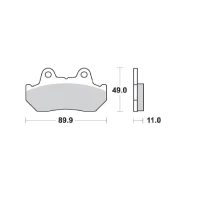 SCHUH ПРОДАЖА КОЛОДКИ ДИСКОВІ ТОРМОЗНІ KH69/3 ORGANIC HONDA CBR 600 / XL 600 V 87-90, CX 650 / ТУРБО 83-85, CB 750 / CB 900 BOLDOR 81-83, VT 1100 87-93, GL 1200 / 1500 84-00, ПЕРІД/ЗАД КОЛІР ЧОРНИЙ