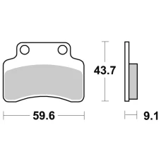 SBS BRAKEPADS КЕРАМІЧНІ (723HF)