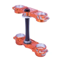 XTRIG ПОЛКИ ПІДВІСКИ ПЕРІД ROCS PRO TRIPLE CLAMPS KTM SX/SXF '23-'24, EXC/EXC-F '24; HUSQVARNA TC/FC '23-'24; GAS GAS EC/ECF/MC/MCF '24 (OFFSET 20MM-22MM) КОЛІР КОЛІР ПОМАРАНЧ