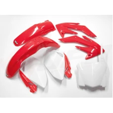UFO КОМПЛЕКТ ПЛАСТІКОВ HONDA CRF 250R '08-'09 КОЛІР OEM '08 (CZERWONY/BIALY) (HO112E999)
