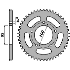 ЗАДНЯ ЗІРКА PBR 4551 52 F RIEJU SMX/RMX 50 (07-08) (LANC. 420)