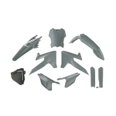 RACETECH (RTECH) 2025/12 КОМПЛЕКТ ПЛАСТІКОВ Z OSLONAMI ТЕЛЕСКОПІЧНИЙ TRIUMPH TF 250 X '24-'26, TF 450 RC '25-'26 КОЛІР СІРИЙ