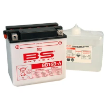 BS АКУМУЛЯТОР BB16B-A (YB16B-A) 12V 16AH 160X90X161 OBSLUGOWY - ELEKTROLIT OSOBNO (210A) (2) UE2019/1148