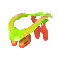 LEATT (НОВИНКА 2023) ЗАХИСТ SZYI 4.5 NECK BRACE CITRUS КОЛІР ЗЕЛЕНИЙ FLUO/POMARANCZOWY РОЗМІР S/M