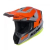 KENNY RACING 2025 ШОЛОМ CROSS\/ENDURO МОДЕЛЬ TRACK KID\/JUNIOR GRAPHIC GREY\/ORANGE КОЛІР SZARY\/POMARANCZOWY\/ZOLTY FLUO\/CZARNY РОЗМІР L - зображення 2