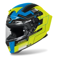 AIROH GP 550 S CHALLENGE BLUE/YELLOW MATT XL