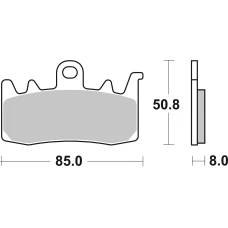 SBS BRAKEPADS DUAL SINTER