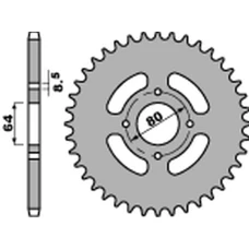 ЗАДНЯ ЗІРКА PBR 838 46 F YAMAHA YBR 125 '05-'14, RD 125 '75-'81, DT 100 '76-'80 (JTR838.46) (LANC.428)
