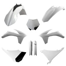 КОМПЛЕКТ ПЛАСТИКА POLISPORT (ПОВНИЙ KIT) KTM SX '11; XC/XC-F '11 В КОМПЛЕКТІ КРИШКА АМОРТИЗАТОРІВ  (8398500002) КОЛІР БІЛИЙ