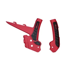 RACETECH (RTECH) 2025/12 КРИШКИ РАМИ (КОМПЛЕКТ) BI-MATERIAL СУПЕР GRIP GAS GAS MC 125 / 250 '24, MCF 250 / 450 FACTORY EDITION '23-'24, MCF / ECF 250 / 350 / 450 '24, КОЛІР ЧЕРВОНИЙ / ЧОРНИЙ