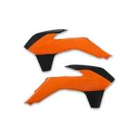 UFO КРИШКИ РАДІАТОРА KTM SX/SXF '13-'15, EXC '14-'16 КОЛІР OEM (ОРАНЖЕВИЙ/ЧОРНИЙ)