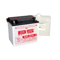BS АКУМУЛЯТОР B60-N24L-A (Y60-N24L-A) 12V 28AH 184X124X175 OBSLUGOWY - ELEKTROLIT OSOBNO 280A (2) UE2019/1148